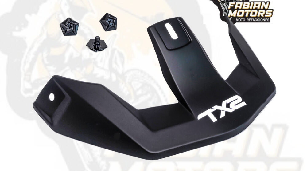 VISERA PARA CASCO Y TORNILLOS TX-726 NEGRA  (JUEGO)