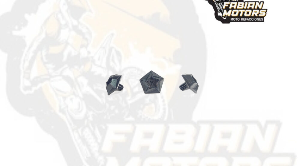 TORNILLOS NEGROS TECHX2 P/ CASCO TX-726X  (JUEGO)