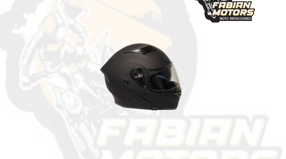 CASCO RMM 169 ABATIBLE NEGRO MATE CON LENTE INTERNO TALLA: 2 EG (PRECIO POR PIEZA) (DE 1 A 5 PIEZAS) NORMA AMERICANA DOT