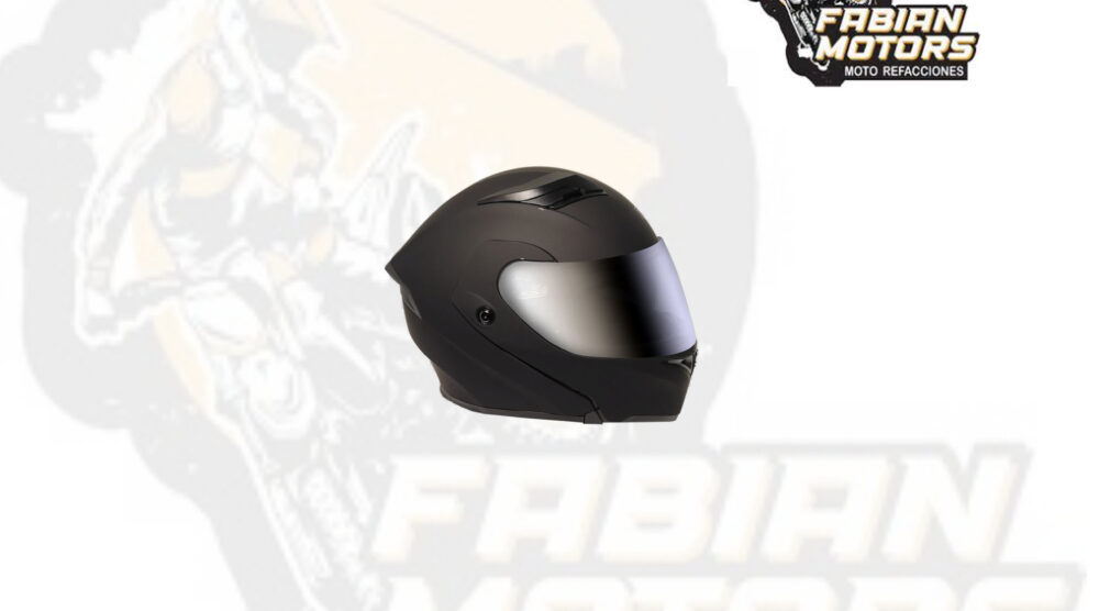 CASCO RMM 169 ABATIBLE NEGRO MATE CON LENTE INTERNO Y MICA POLARIZADA TALLA: EG (PRECIO POR PIEZA) (DE 1 A 5 PIEZAS) NORMA AMERICANA DOT