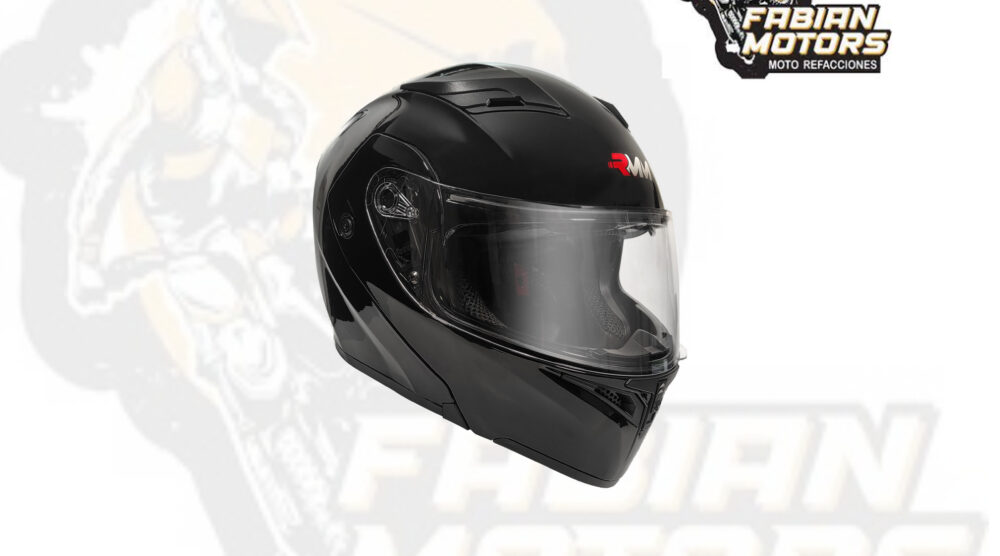 CASCO RMM 169 ABATIBLE NEGRO CON LENTE INTERNO TALLA: CH (PRECIO POR PIEZA) (DE 1 A 5 PIEZAS) NORMA AMERICANA DOT