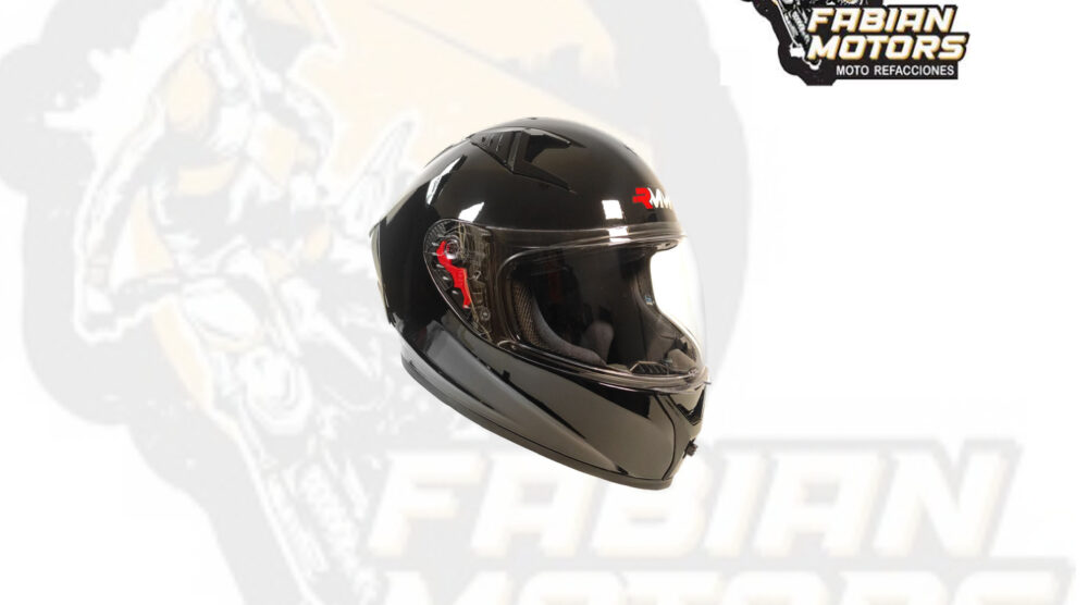 CASCO RMM CERRADO NEGRO C/ ESPOILER Z501 TALLA: EG NORMA EUROPEA ECER22-05 Y NORMA AMERICANA DOT