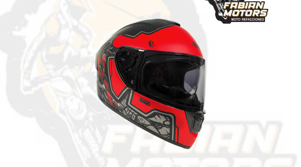 CASCO RMM CERRADO HF701 ALPHA ROJO/NEGRO MICA NEGRA Y LENTE INTERNO  TALLA: EG (PRECIO POR PIEZA) (DE 1 A 5 PIEZAS) NORMA AMERICANA DOT