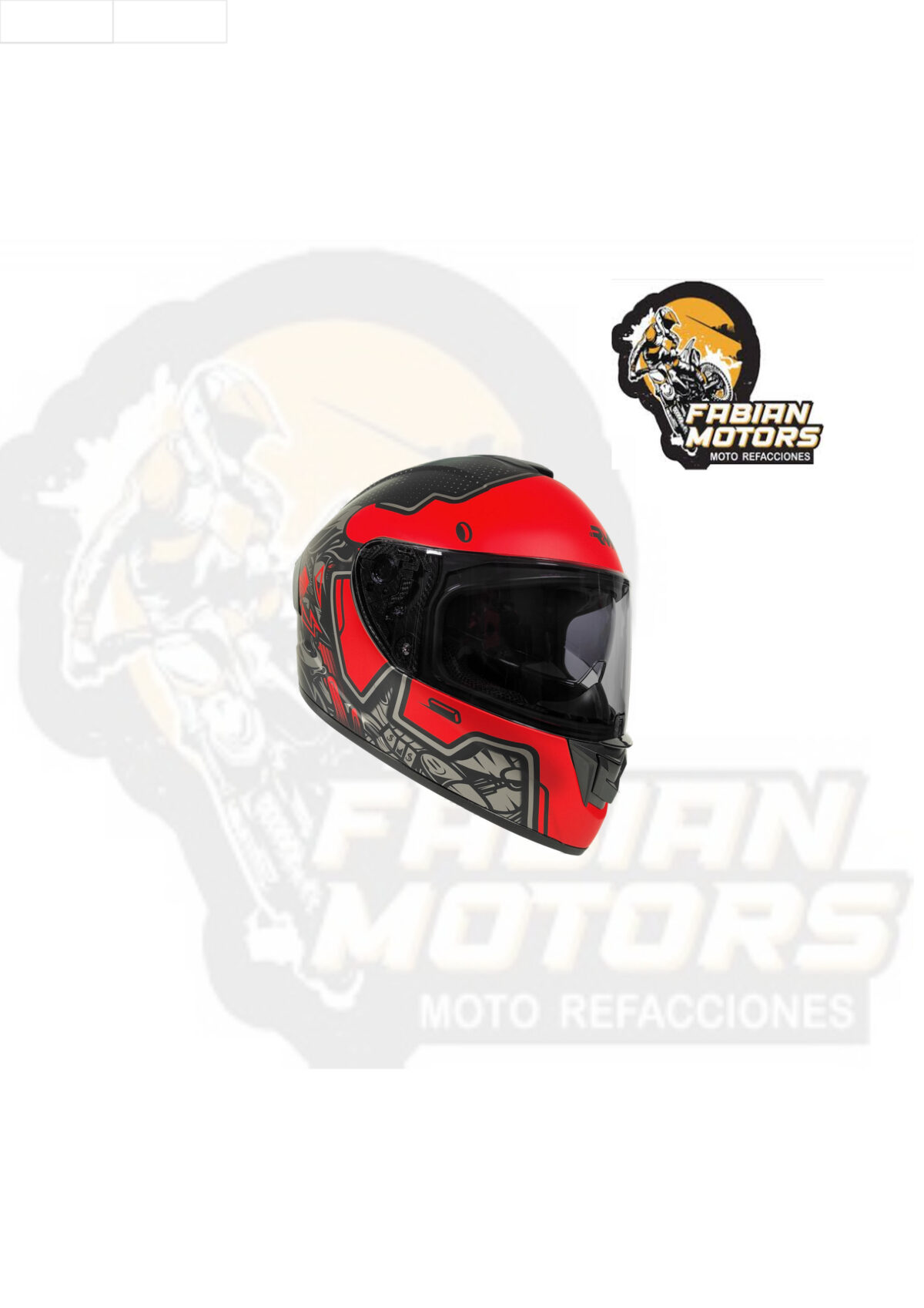 CASCO RMM CERRADO HF701 ALPHA ROJO/NEGRO MICA NEGRA Y LENTE INTERNO TALLA: EEG (PRECIO POR PIEZA) (DE 1 A 5 PIEZAS) NORMA AMERICANA DOT