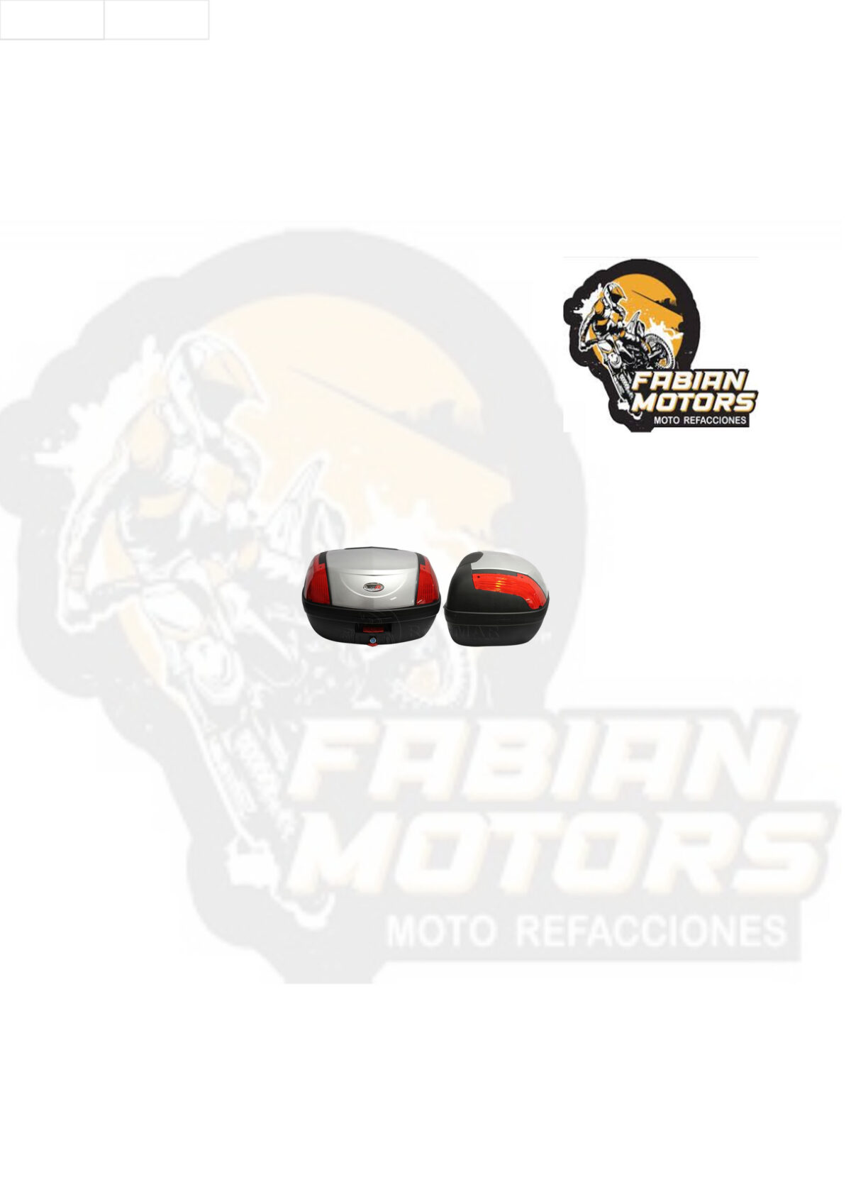CAJUELA TECHX2 889 NEGRA/PLATA C/ REFLEJANTE ROJO 45L