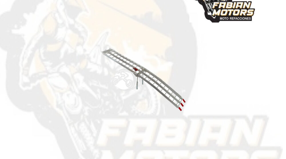 142-000131 RAMPA ALUMINIO ESCALERA C/ SOPORTE CARGA MAX. 1500LB, RAMPA ABIERTA: 226X29.5X5CM, CERRADA: 116X29.5X5CM (PIEZA)