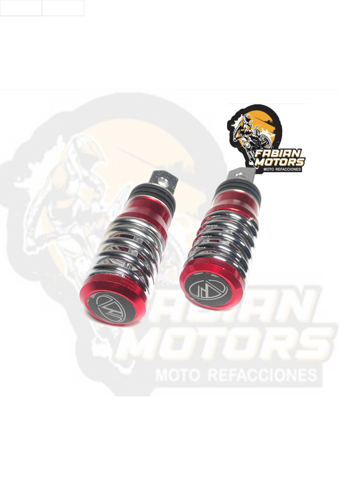 POSAPIES ALUMINIO ROJO TECHX2 UNIVERSALES (JUEGO)