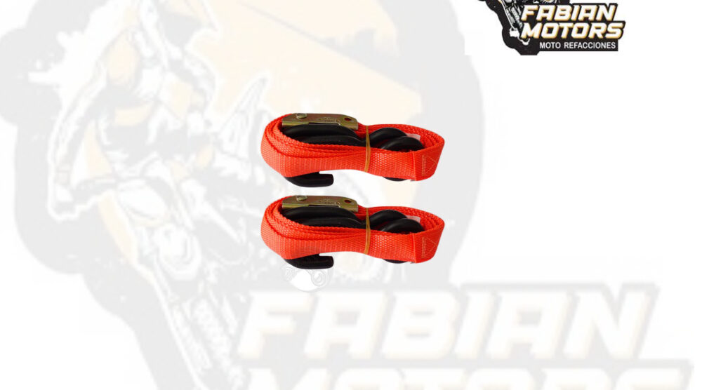 TIE-DOWN NARANJA FLUORESCENTE (JUEGO) TWN (1.8MTS X 2.54CM)