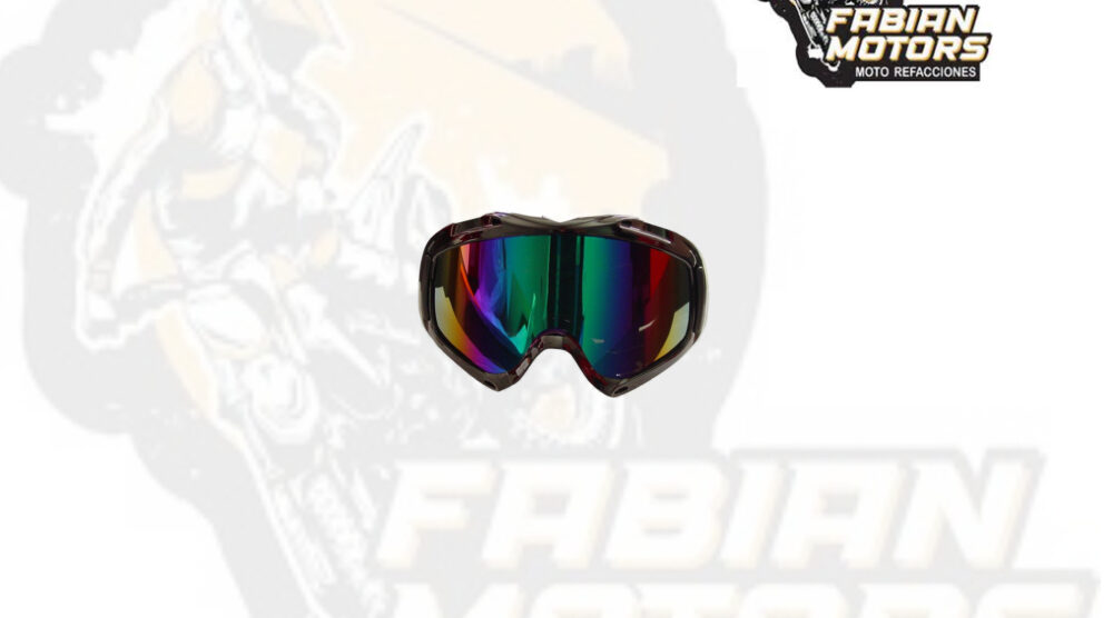 GAFAS PROTECTORAS PARA MOTOCICLISTA (GOGGLE) TECHX2 NEGRO C/ MICA TORNASOL SG652