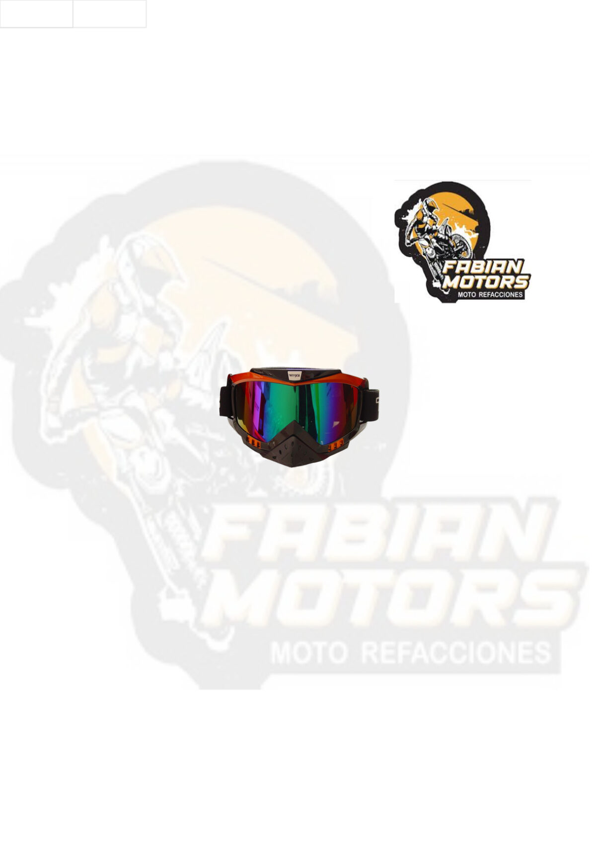 GAFAS PROTECTORAS PARA MOTOCICLISTA (GOGGLE) TECHX2 NEGRO C/ MICA TORNASOL SG655