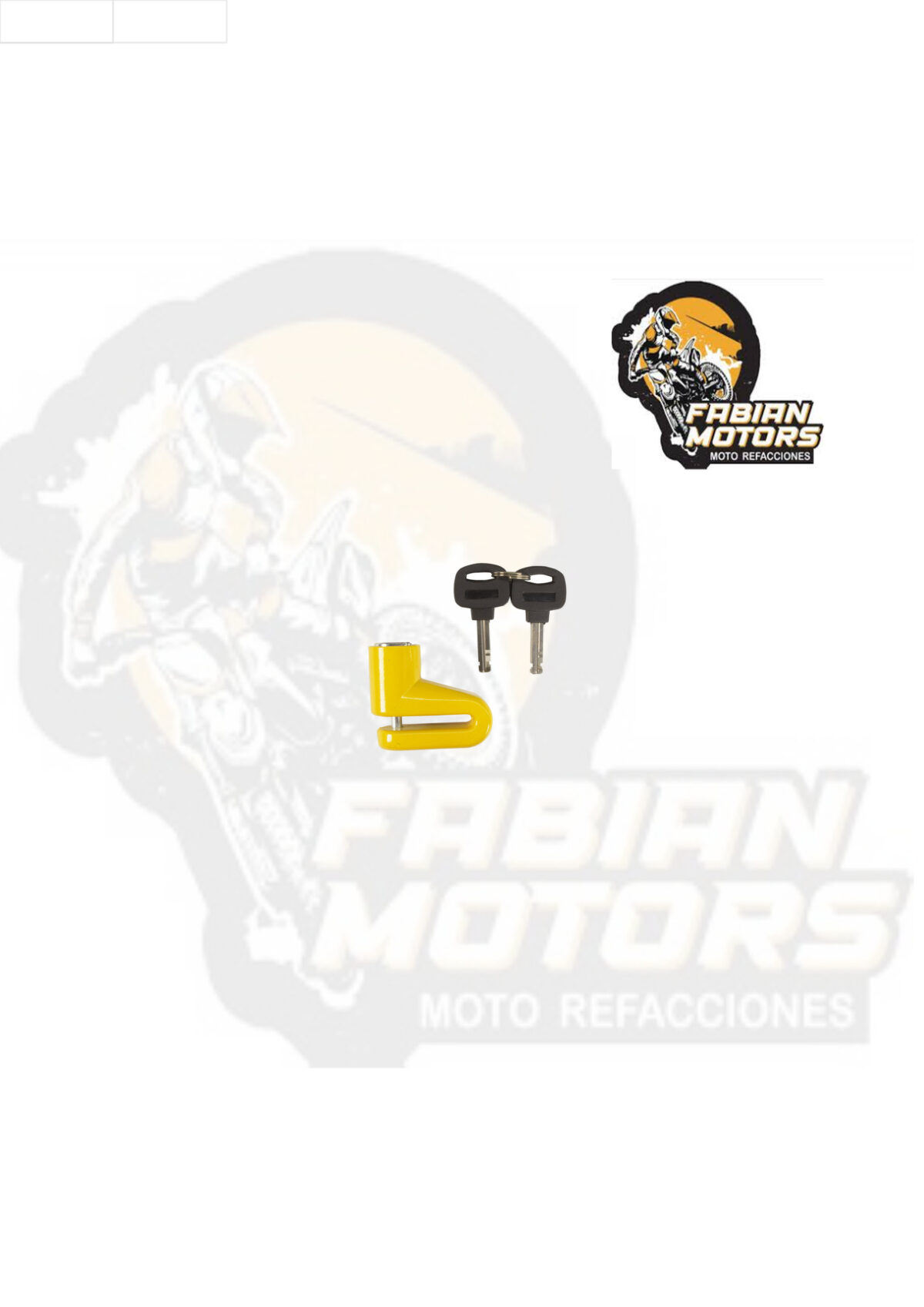 CANDADO FRENO DISCO SUNGO AMARILLO