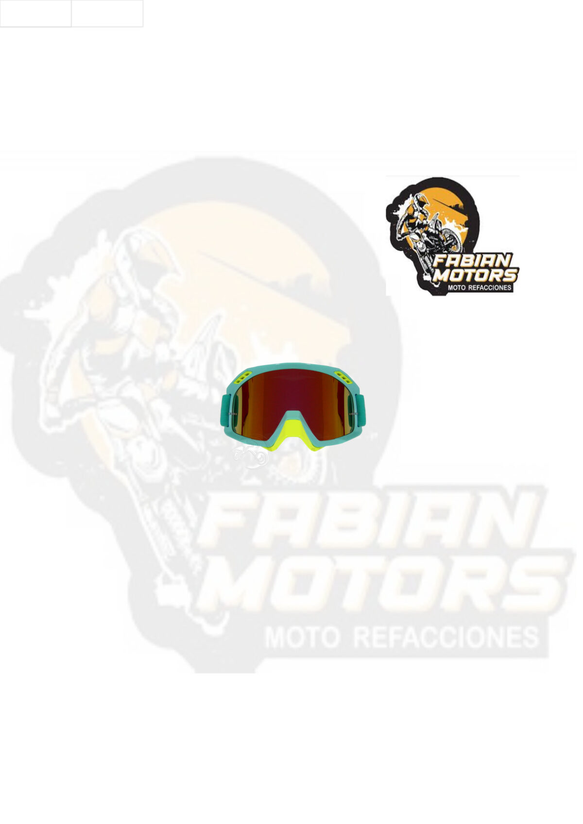 GAFAS PROTECTORAS PARA MOTOCICLISTA (GOGGLE) TECHX2 CON FUNDA AZUL C/ MICA TORNASOL CG10