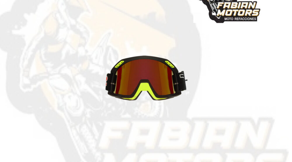 GAFAS PROTECTORAS PARA MOTOCICLISTA (GOGGLE) TECHX2 NEGRO C/ MICA TORNASOL SG-10