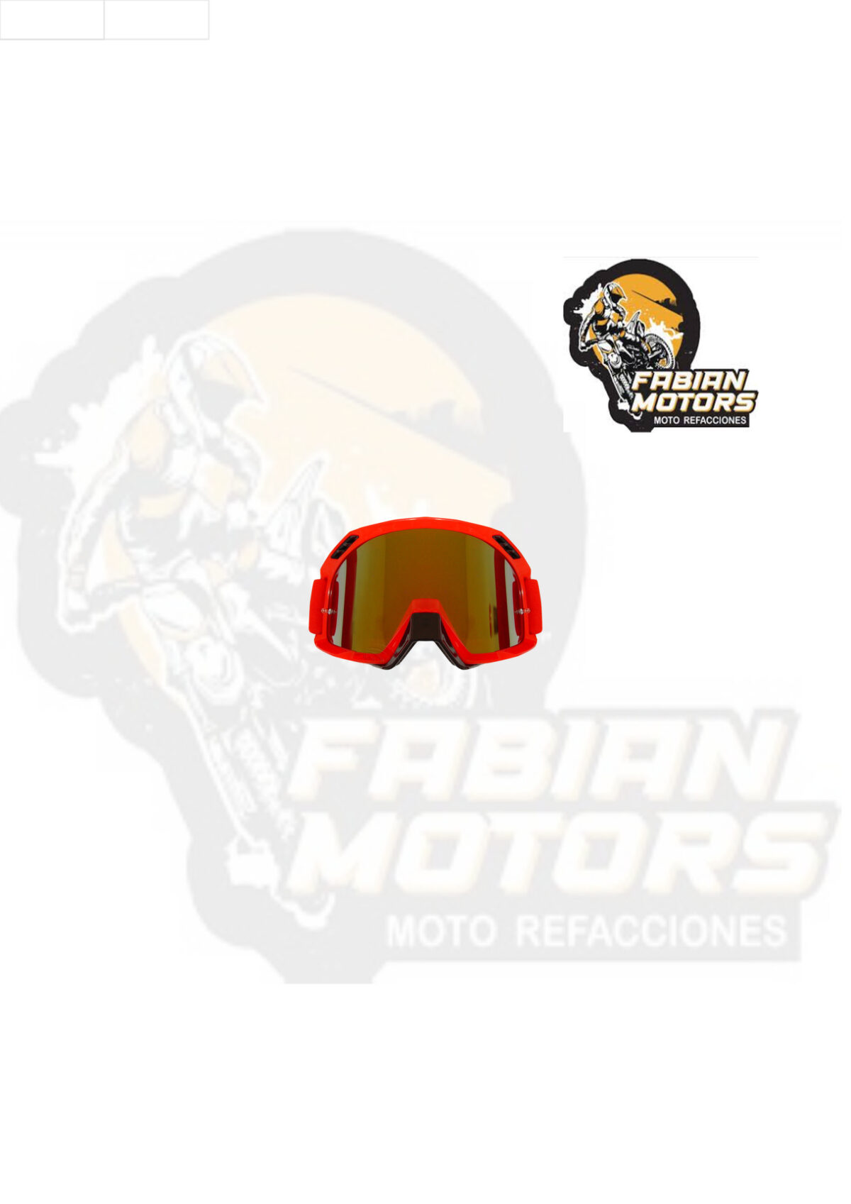 GAFAS PROTECTORAS PARA MOTOCICLISTA (GOGGLE) TECHX2 ROJO C/ MICA TORNASOL SG10