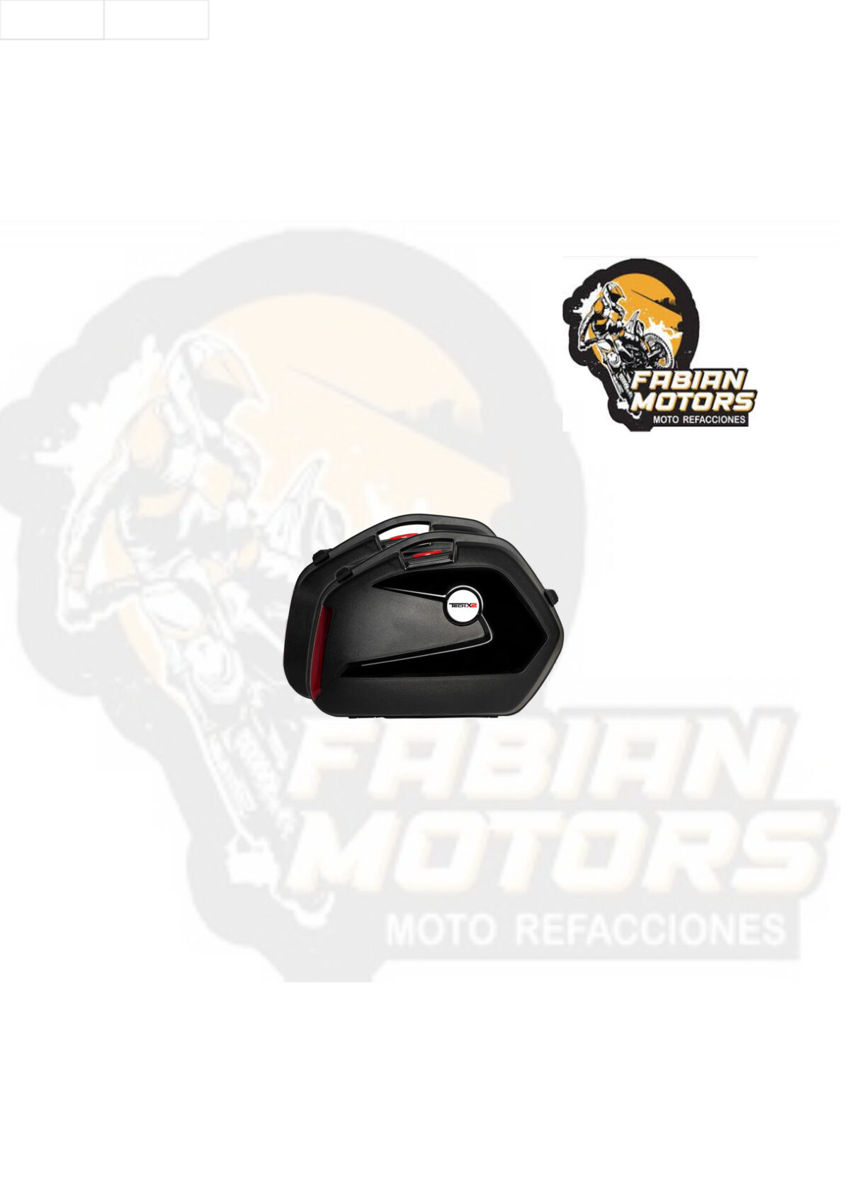 CAJUELAS TECHX2 LATERALES NEGRAS C/ SOPORTES 22L SGV-35N (JUEGO)