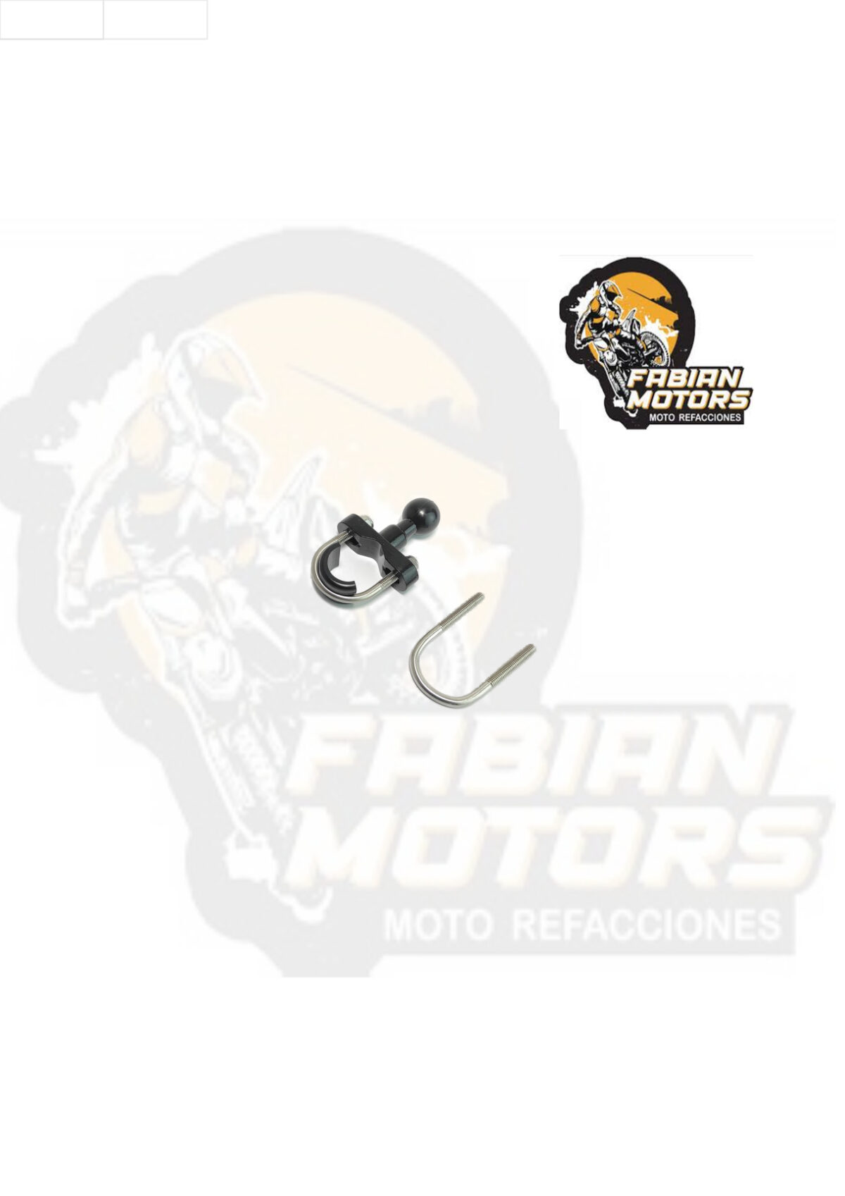 SOPORTE DE MANUBRIO TIPO "U" PARA CARGADOR DE CELULAR (JUEGO)