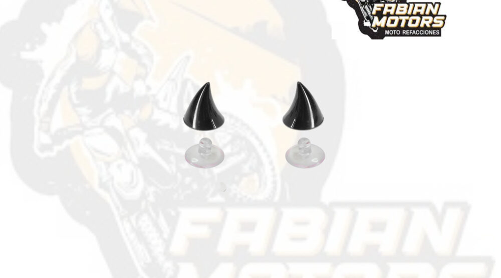 CUERNO PARA CASCO NEGRO (PAR)