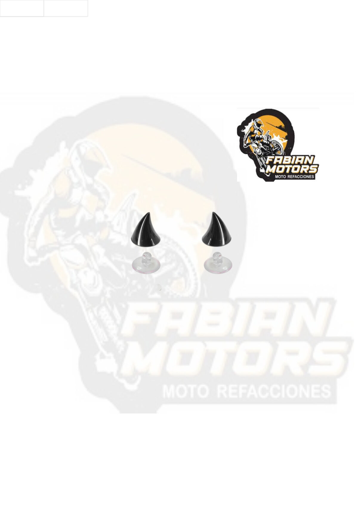 CUERNO PARA CASCO NEGRO (PAR)