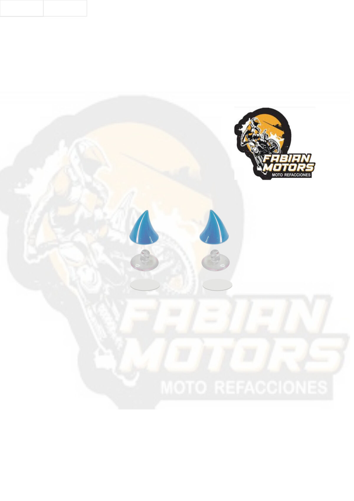 CUERNO PARA CASCO AZUL (PAR)