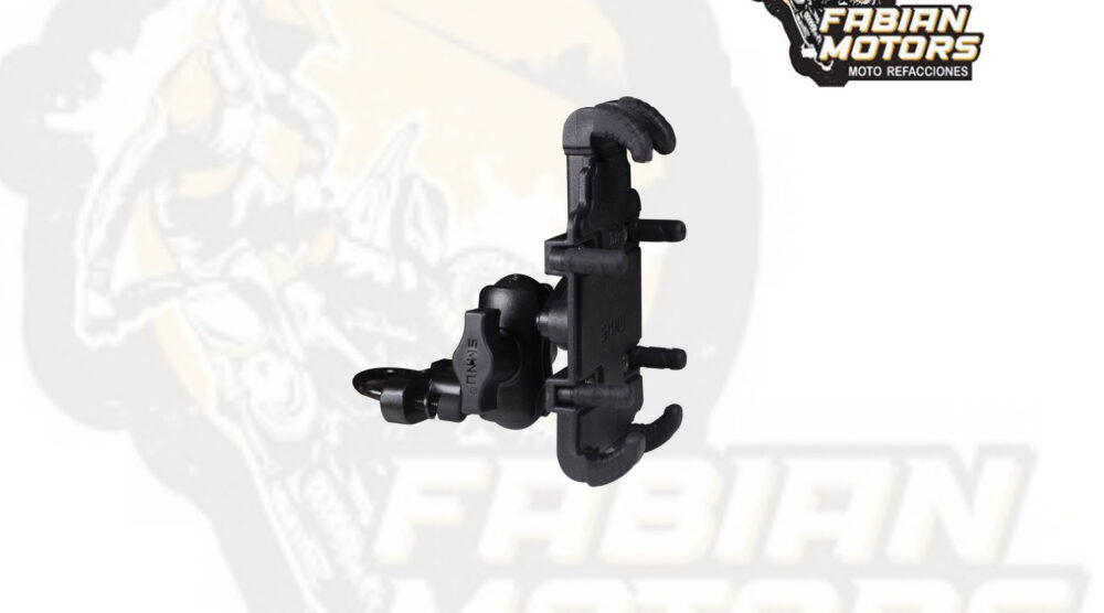 SOPORTE PARA CELULAR BASE TIPO RAM 360° DE 12.7CM A 16.51CM (5 A 6.5 PULGADAS) NEGRO SG008-1