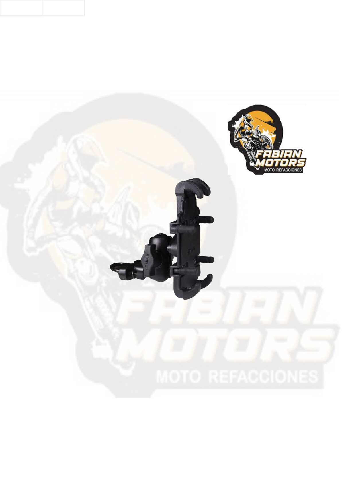 SOPORTE PARA CELULAR BASE TIPO RAM 360° DE 12.7CM A 16.51CM (5 A 6.5 PULGADAS) NEGRO SG008-1