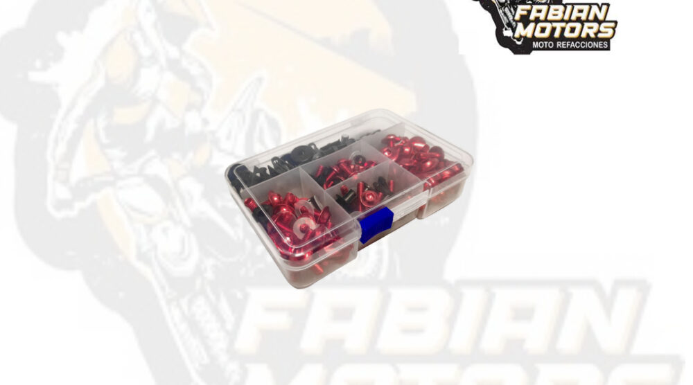 TORNILLOS UNIVERSALES ROJOS (JUEGO)