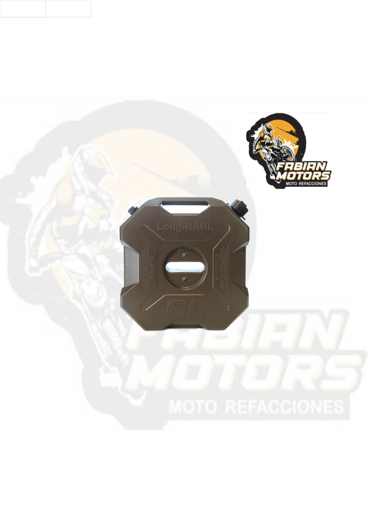 BIDON DE GASOLINA VERDE 6L CON BASE SUJETADORA (JUEGO)