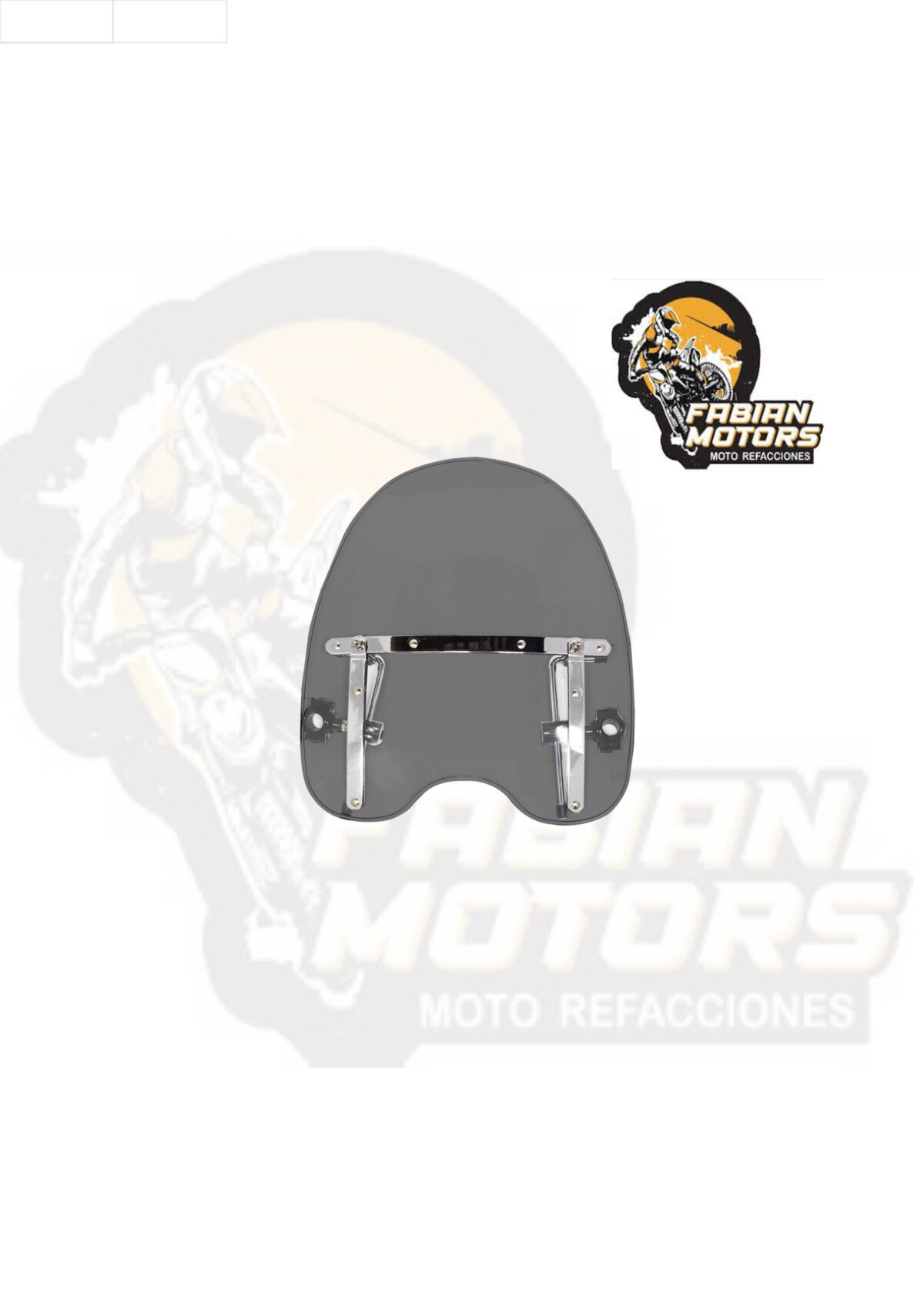 PARABRISAS TRANSPARENTE UNIVERSAL TIPO CHOPPER (45CMX38.5CM)