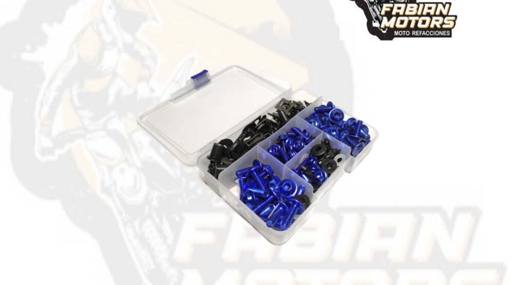 TORNILLOS UNIVERSALES AZULES (JUEGO)