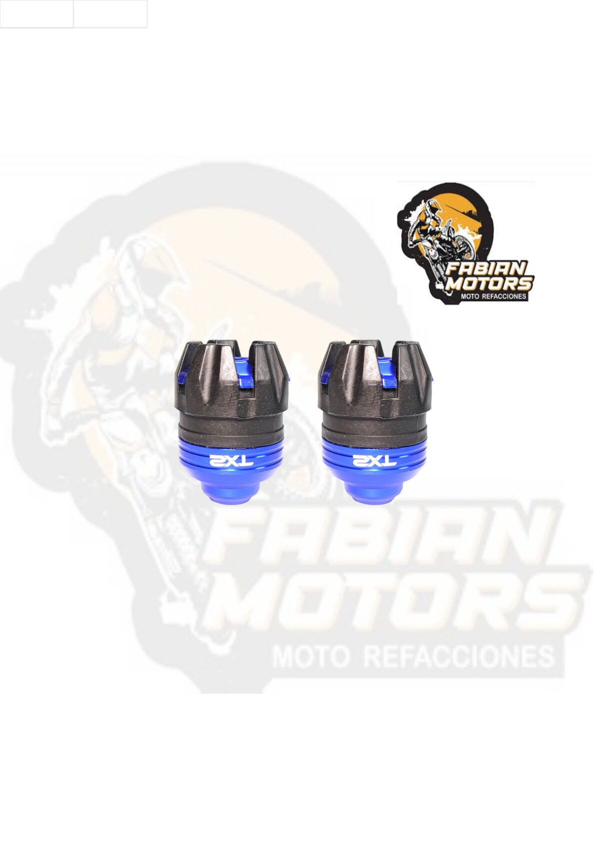 DESLIZADOR LATERAL EJE UNIVERSAL TECHX2 (SLIDER) AZUL (JUEGO)