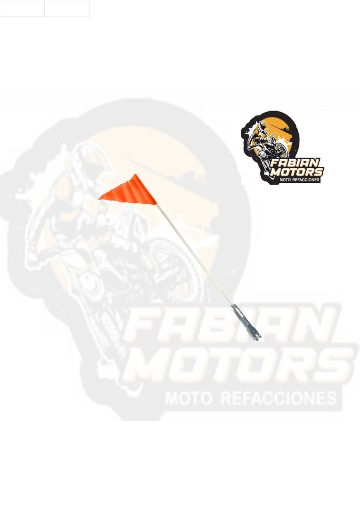 BANDERIN FLEXIBLE 1.5M NARANJA (VENTA MINIMA 10 PIEZAS )