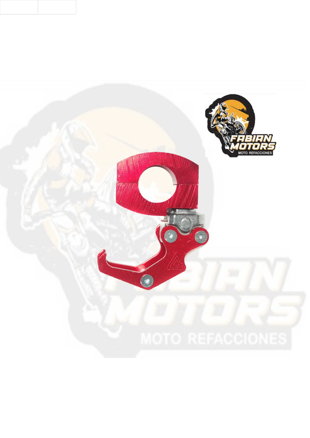 SOPORTE GANCHO PARA CASCO UNIVERSAL ROJO