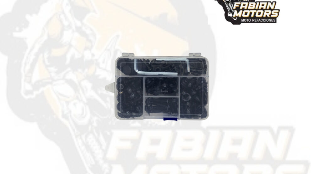 TORNILLOS UNIVERSALES NEGROS (JUEGO) (196 PIEZAS)