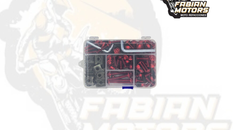 TORNILLOS UNIVERSALES ROJOS (JUEGO) (196 PIEZAS)