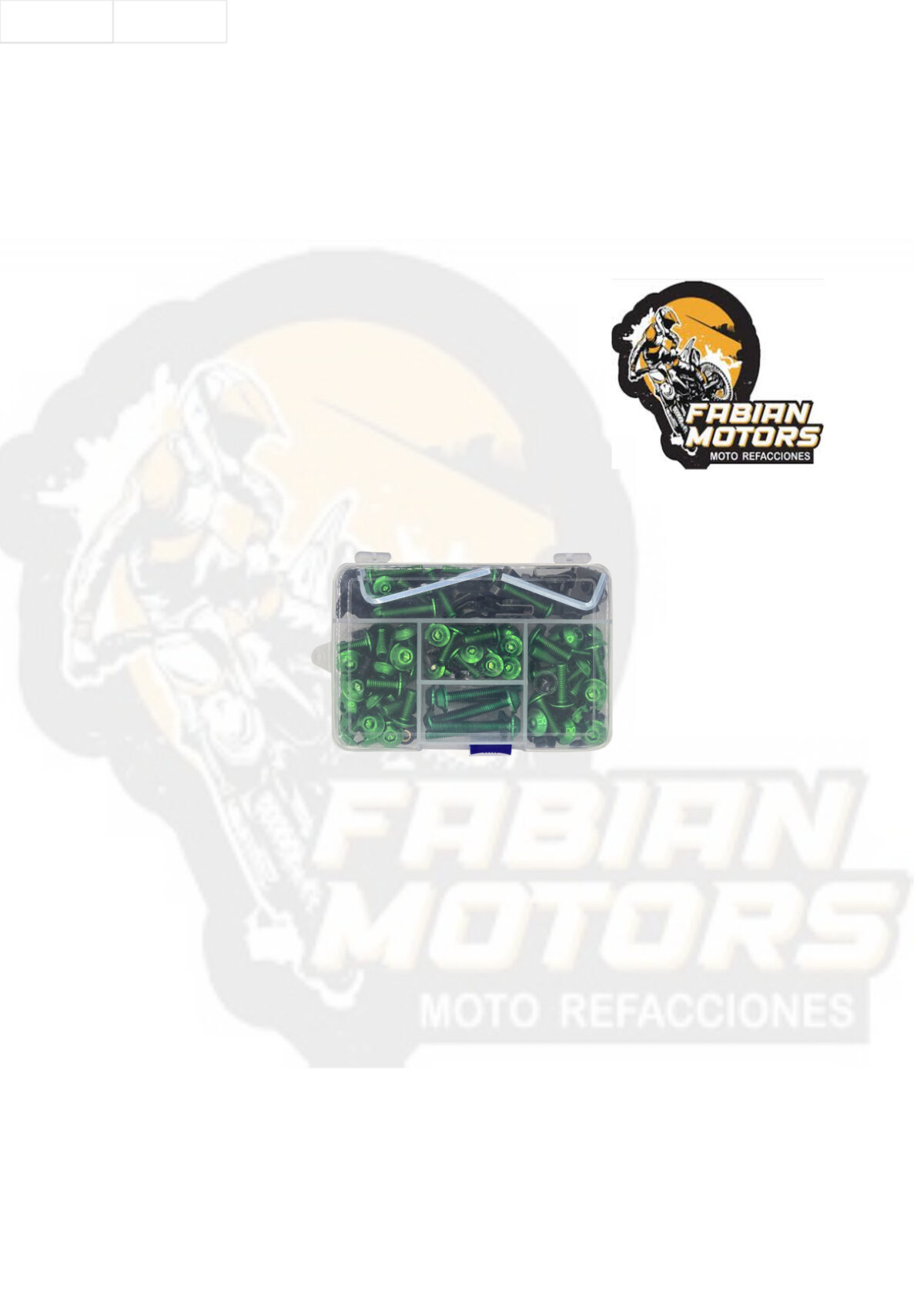 TORNILLOS UNIVERSALES VERDES (JUEGO) (196 PIEZAS)