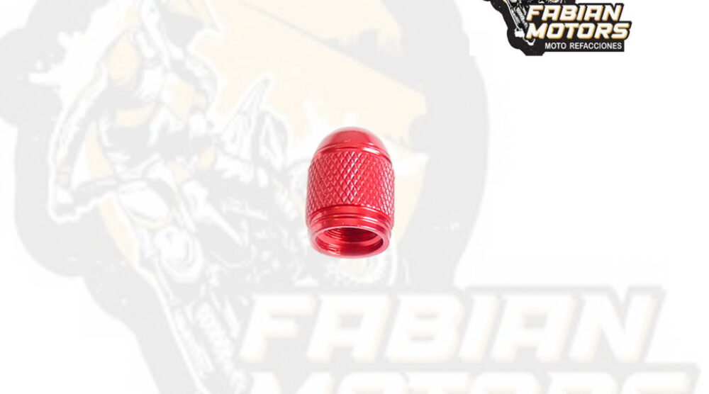 TAPON VALVULA ALUMINIO ROJO G-01 (PRECIO POR PAR) (VENTA MINIMA 10 PARES)