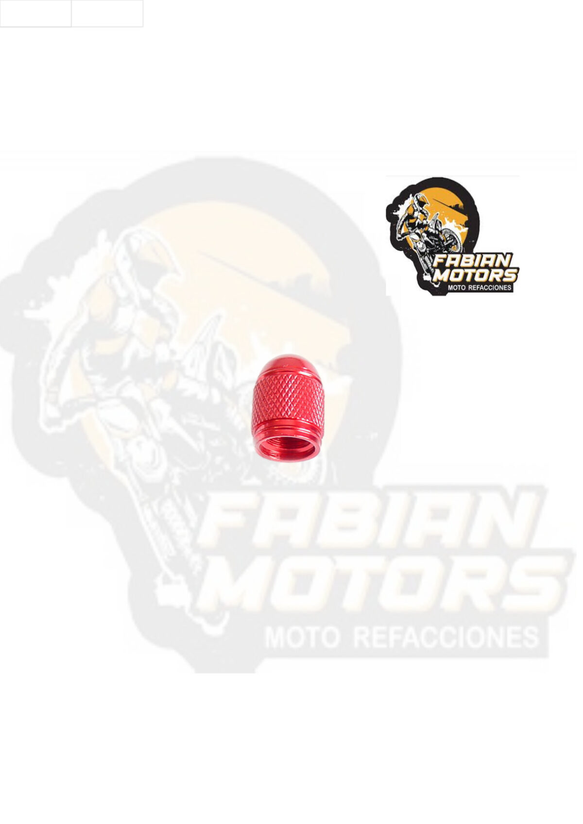 TAPON VALVULA ALUMINIO ROJO G-01 (PRECIO POR PAR) (VENTA MINIMA 10 PARES)