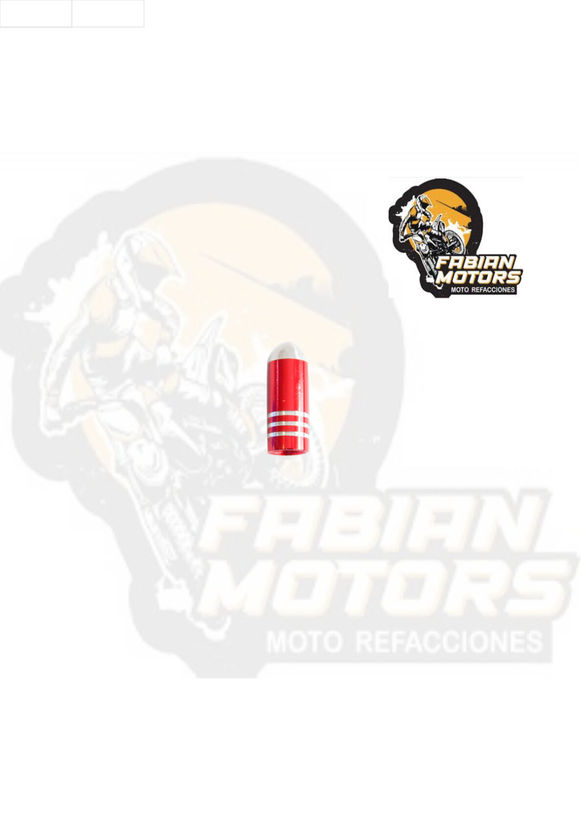 TAPON VALVULA ALUMINIO ROJO G-011 (PRECIO POR PAR) (VENTA MINIMA 10 PARES)