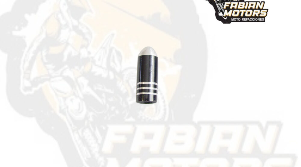 TAPON VALVULA ALUMINIO NEGRO G-011 (PRECIO POR PAR) (VENTA MINIMA 10 PARES)