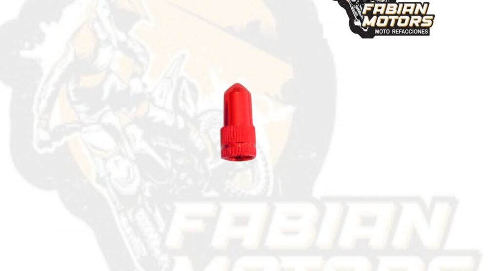 TAPON VALVULA ALUMINIO ROJO G-16 (PRECIO POR PAR) (VENTA MINIMA 10 PARES)