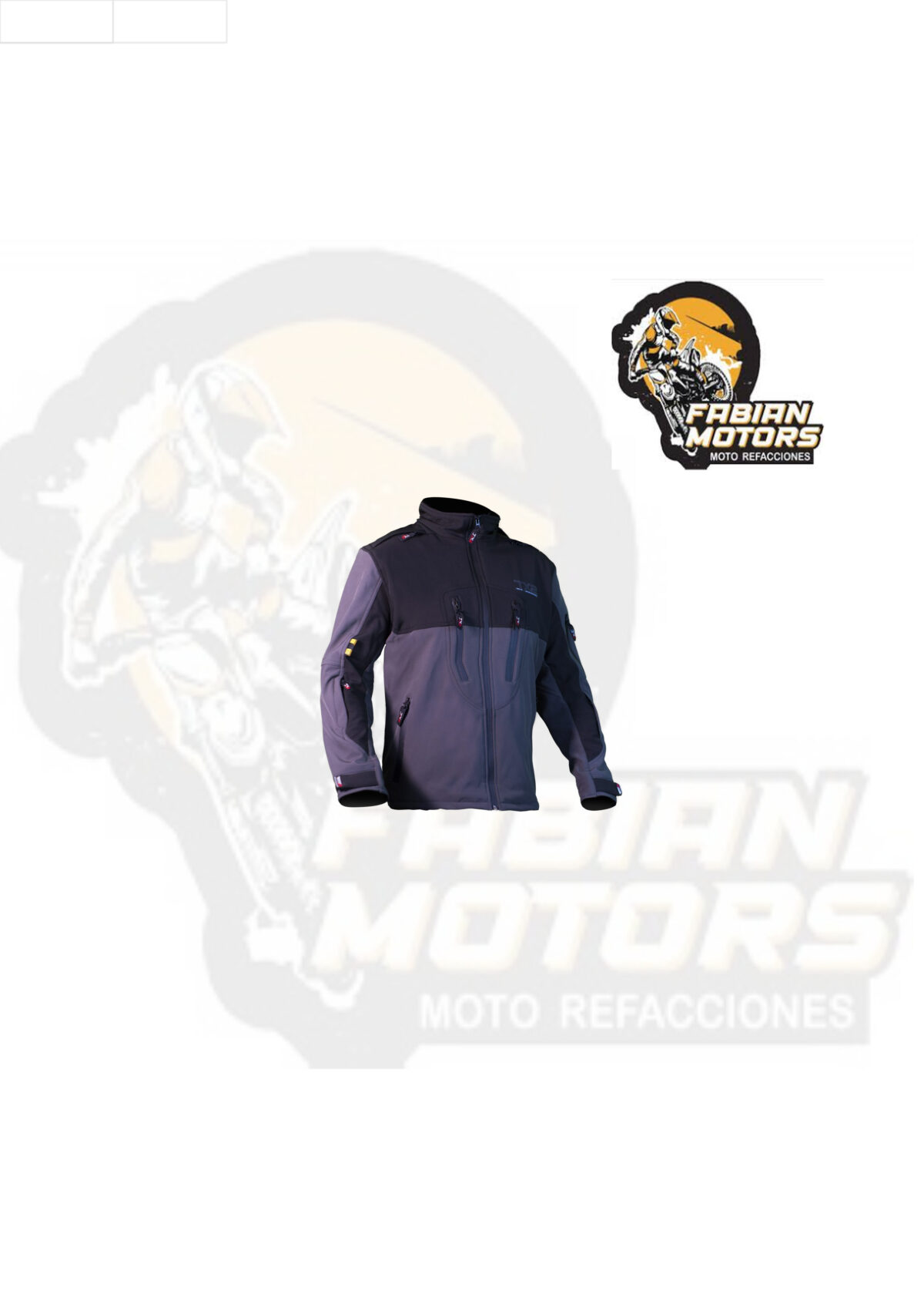 CHAMARRA PARA MOTOCICLISTA TECHX2 SP-1326 NEGRA/GRIS TALLA: G (DE 1 A 4 PIEZAS)