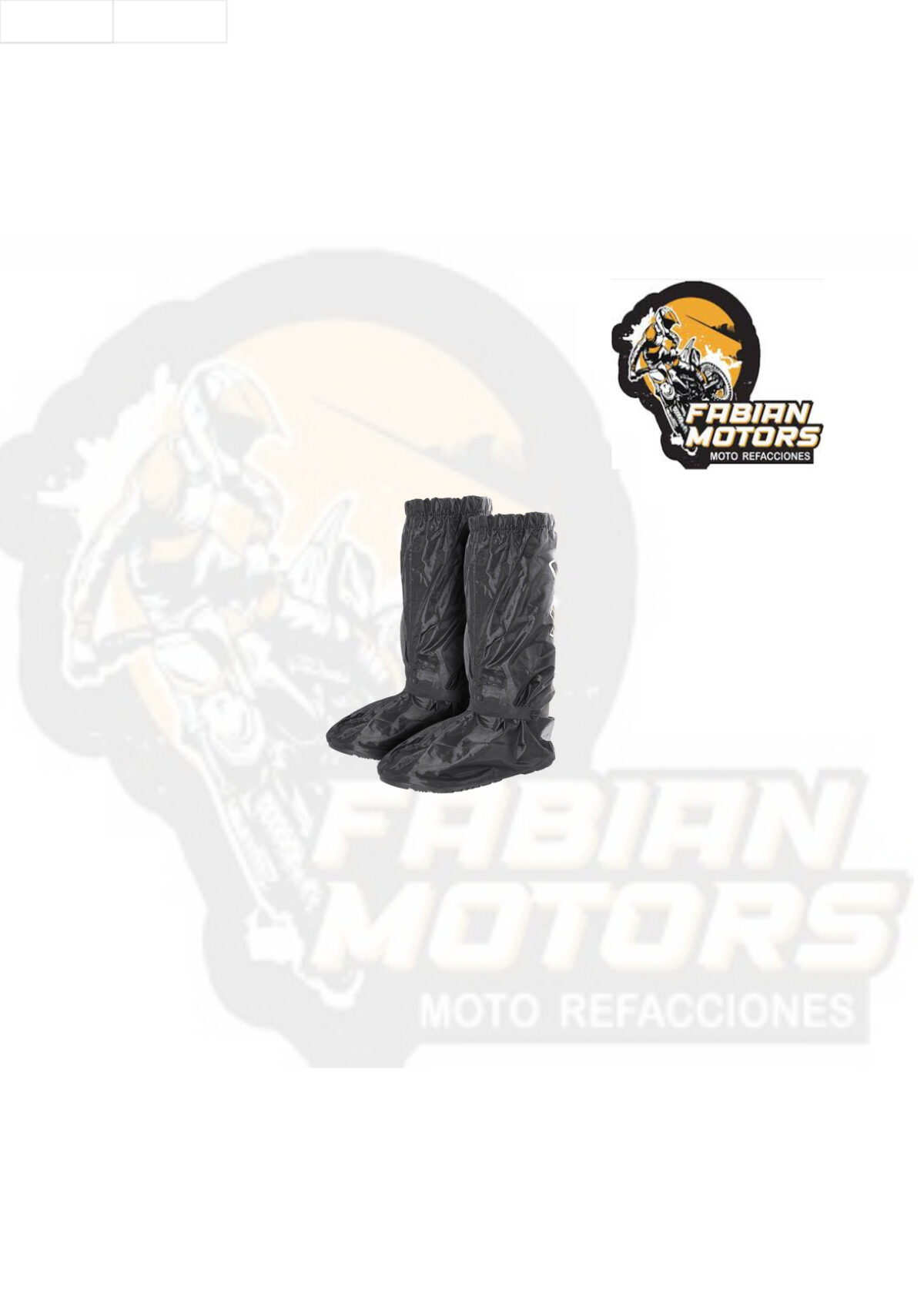 CUBRE BOTA IMPERMEABLE TECHX2 NEGRO TALLA: EG (PAR)