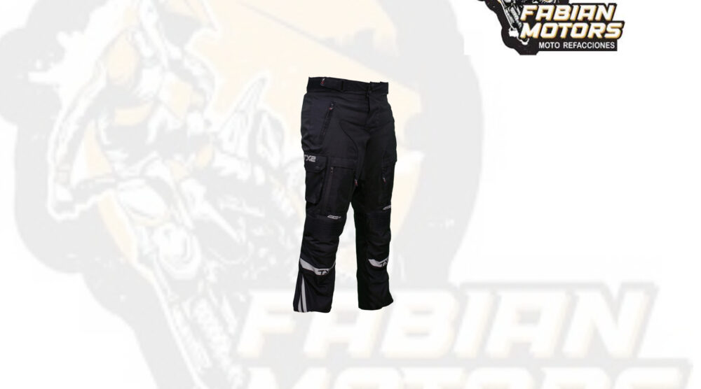 PANTALÓN PARA MOTOCICLISTA TECHX2 VISION NEGRO TALLA: EEG (DE 1 A 4 PIEZAS)