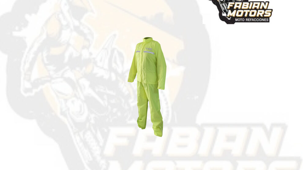 IMPERMEABLE TECHX2 RS30 /AMARILLO FLUORESCENTE C/ REFLEJANTE EN AMBAS PIERNAS, ESPALDA Y MANGAS TALLA: EG (JUEGO) (DE 1 A 9 JUEGOS)