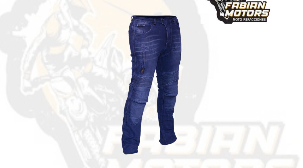 PANTALÓN PARA MOTOCICLISTA TECHX2 MEZCLILLA KEVLAR DENIM AZUL TALLA: G (DE 1 A 4 PIEZAS)