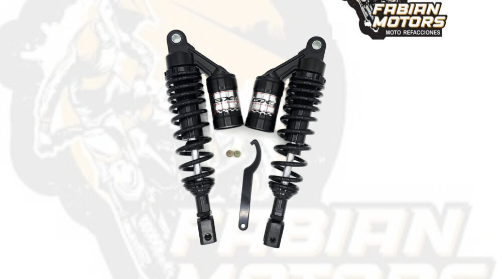 AMORTIGUADOR DE GAS TRASERO UNIVERSAL SCOOTERS NEGRO (PAR)