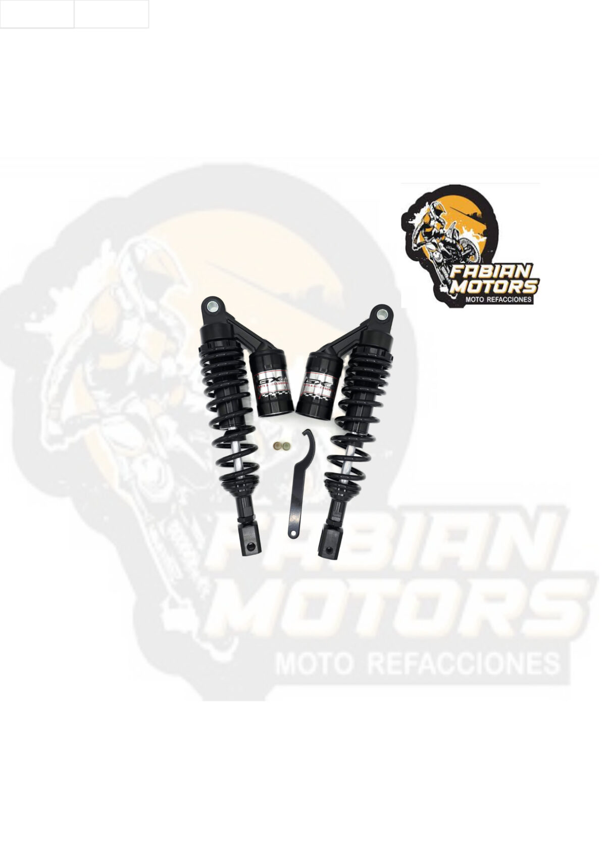AMORTIGUADOR DE GAS TRASERO UNIVERSAL SCOOTERS NEGRO (PAR)