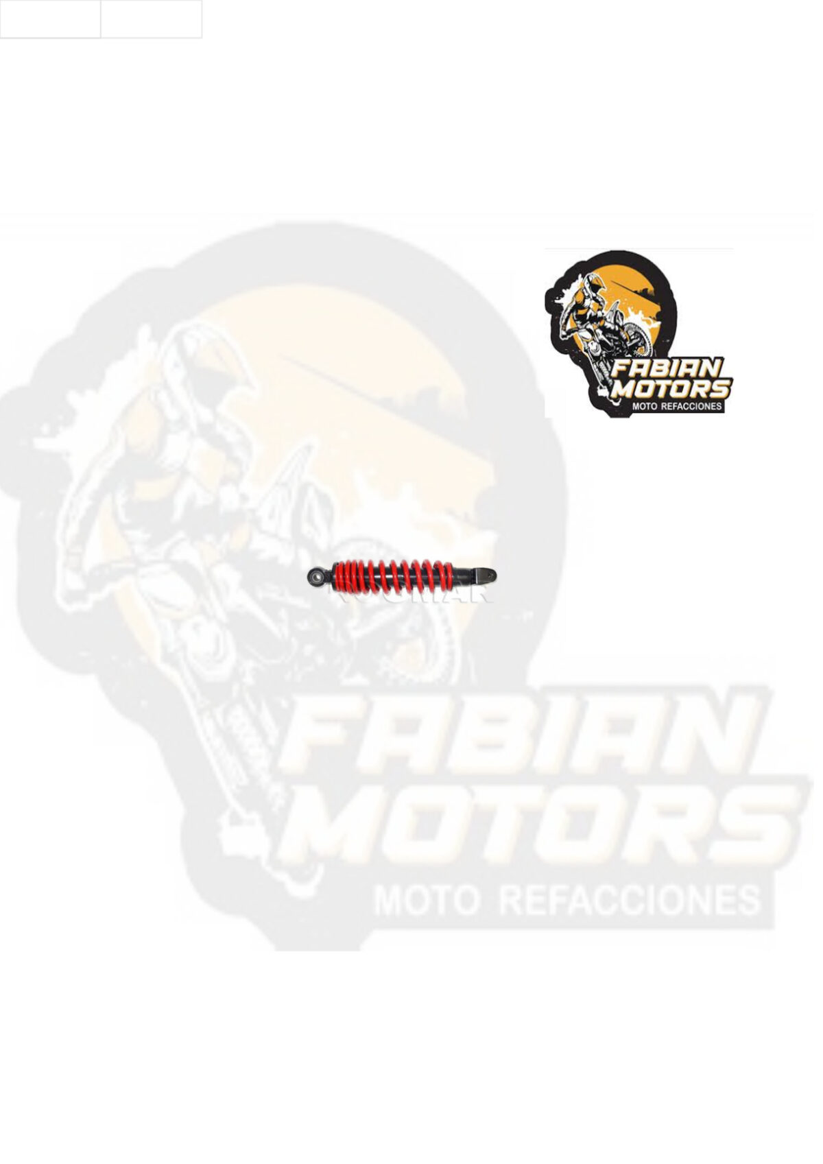 AMORTIGUADOR TRASERO P/ BWS-100 ROJO (PIEZA) TWN