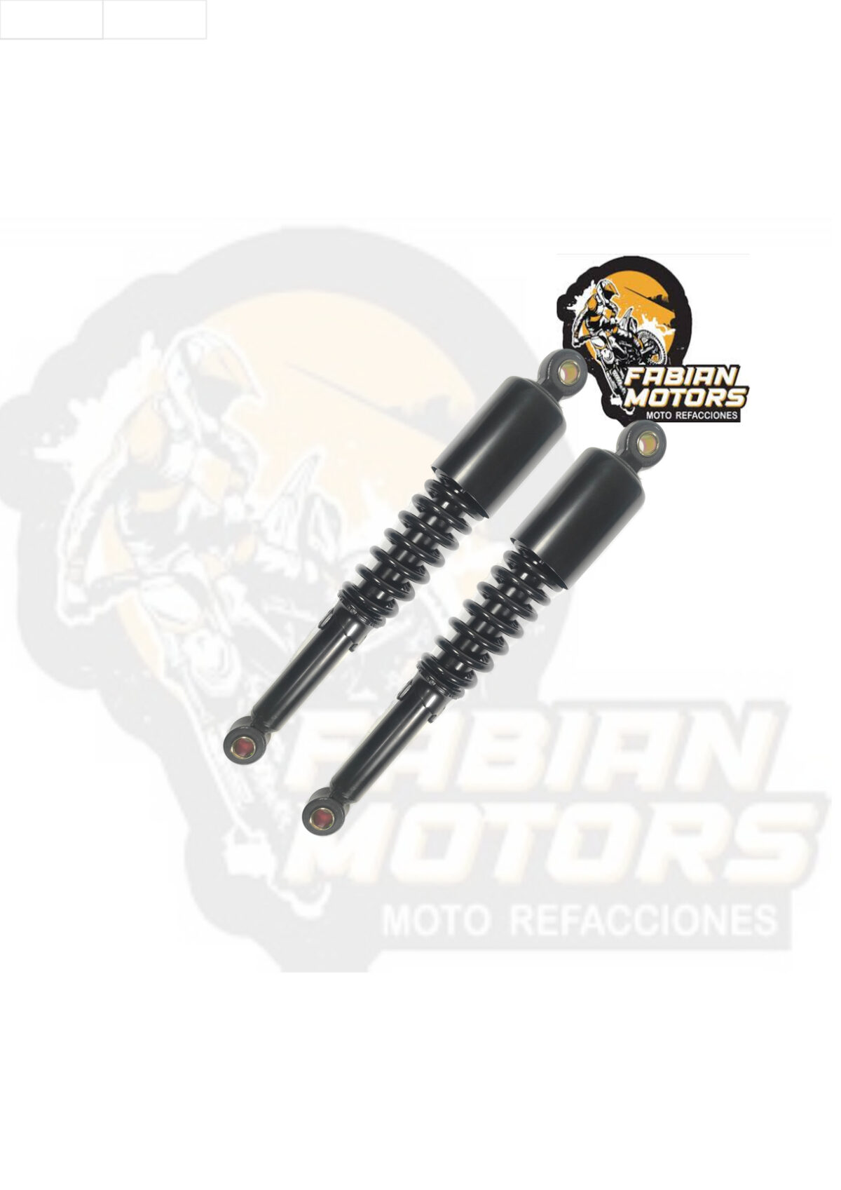 AMORTIGUADOR TRASERO NEGRO P/ FT-150 '18, P/ FT-125 '09-'18, P/ FT-150 GRAFITO,  P/ FT-125 TS, P/ DT-125 DELIVERY (PAR)