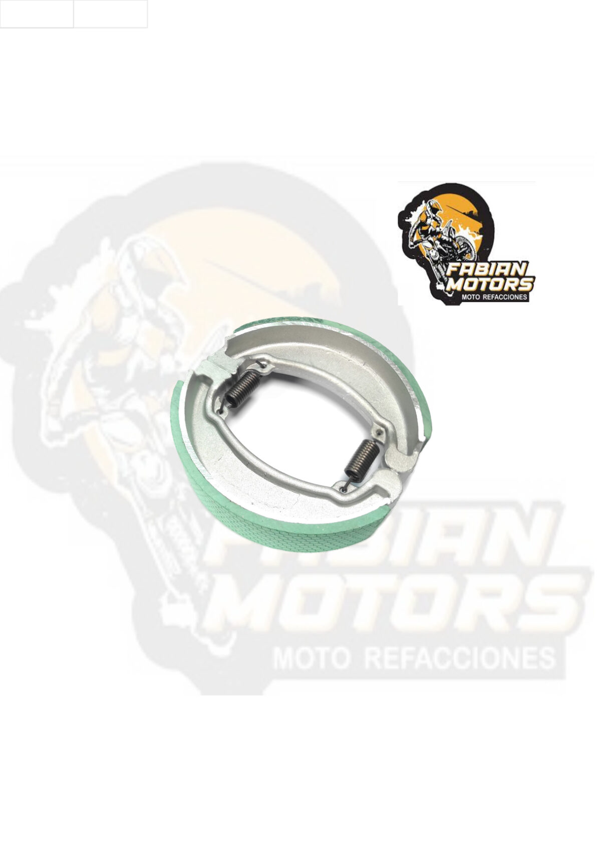 BALATAS TRASERA C/ RESORTES P/ FT-150 PASTA VERDE (JUEGO)